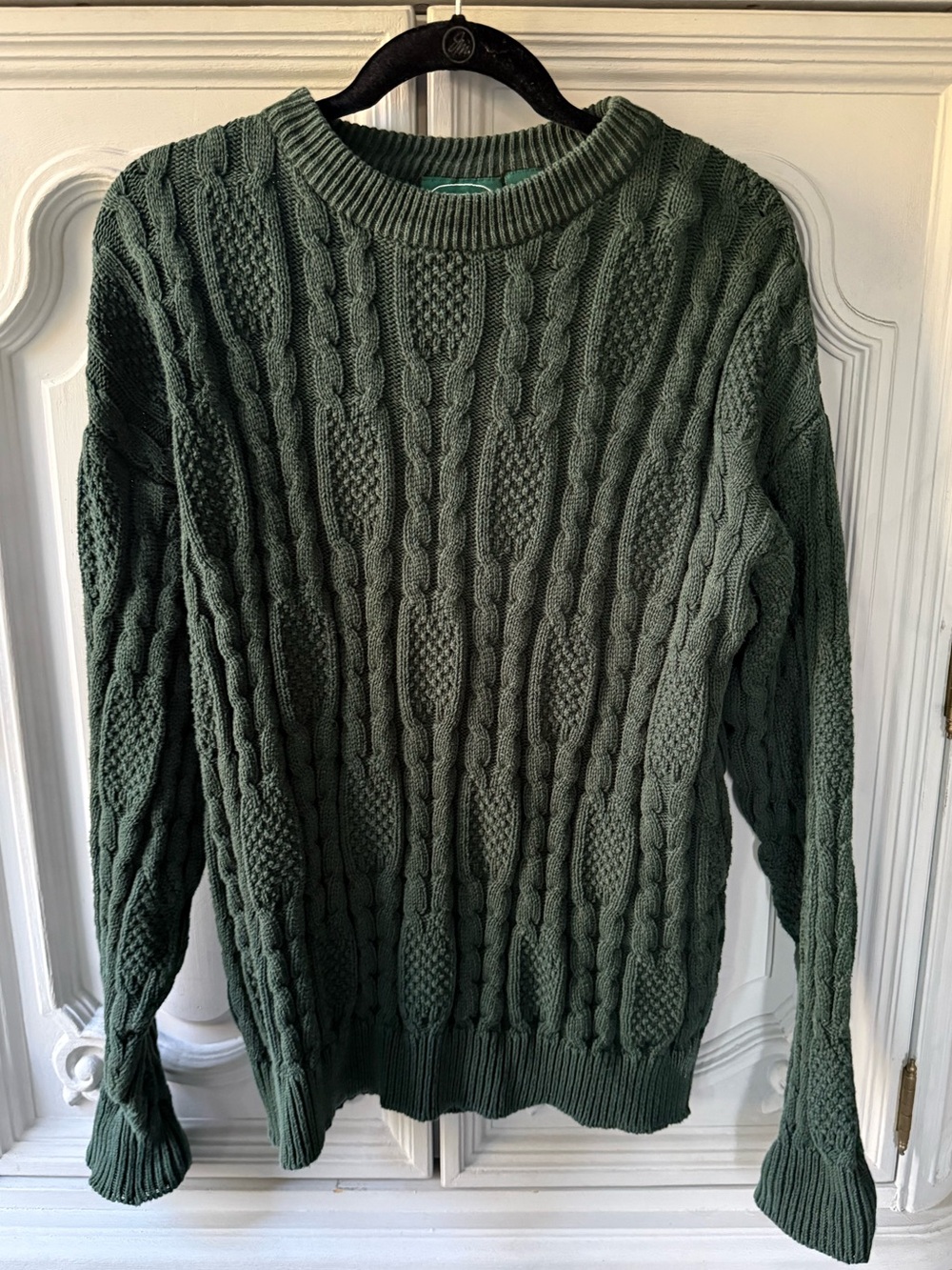 Vintage Cable Knit Crewneck Sweater